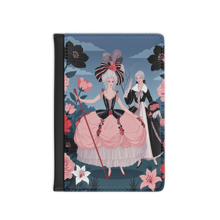 🌹🎭 The Rose Masquerade Promenade Passport Cover – Art Deco Floral Elegance