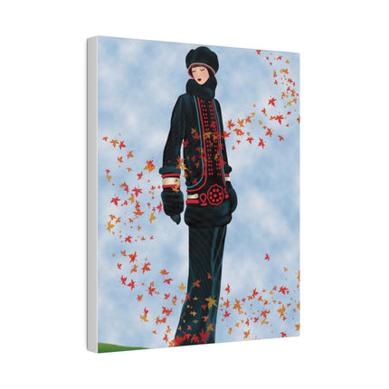 Whispers of Autumn – An Art Deco Portrait of Grace