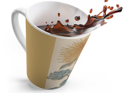Keika hyakugiku, Pl.10 by Keika Hasegawa Latte Mug