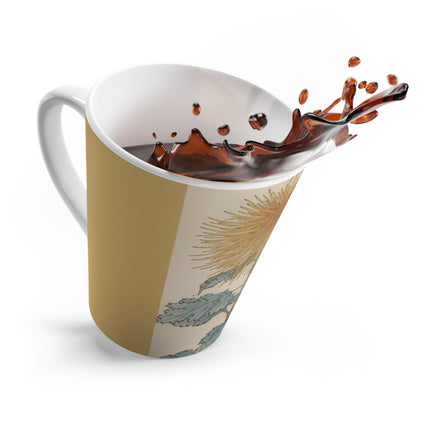Keika hyakugiku, Pl.10 by Keika Hasegawa Latte Mug