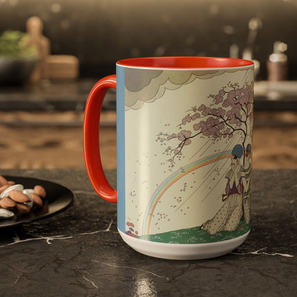 L’Arc-en-Ciel by George Barbier Colorful Mugs (11oz, 15oz)