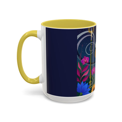The Lady Of The Starlit Candles Colorful Mugs – Art Deco Theatrical Romance