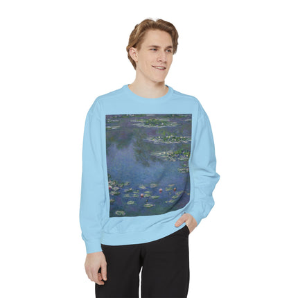 Water Lilies by Claude Monet Unisex Garment-Dyed Sweatshirt