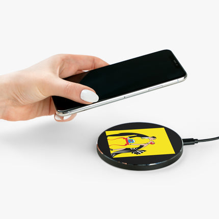 A Moment of Elegance: A Passionate Embrace Amidst Golden Splendor Quake Wireless Charger