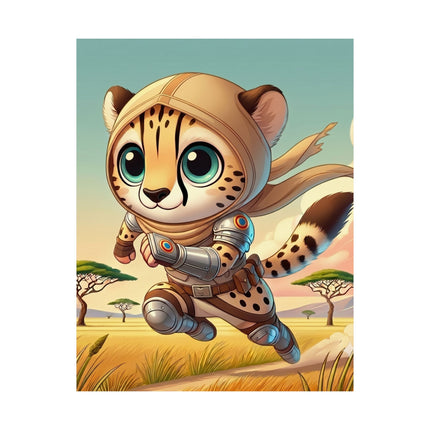 🐆⚡ Swift Cheetah Matte Vertical Poster – Speed, Adventure & Untamed Energy
