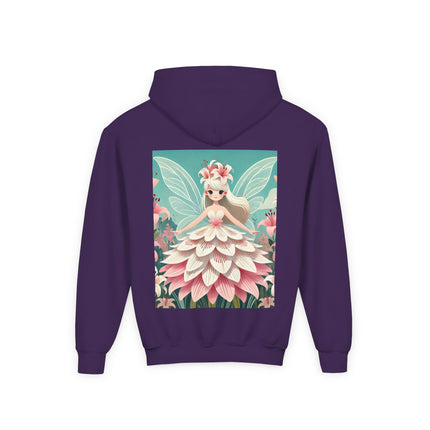 Lily Fairy in Bloom Youth Hooded Sweatshirt – Grace, Beauty & Gentle Magic