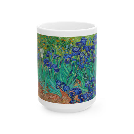 Irises by Vincent Van Gogh Ceramic Mug (11oz, 15oz)
