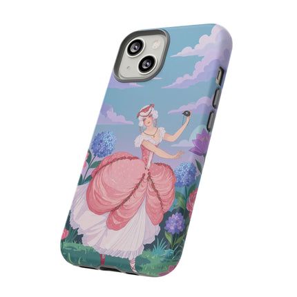 🎭🌸 The Lady Of The Secret Masquerade Phone Case – Art Deco Garden Fantasy