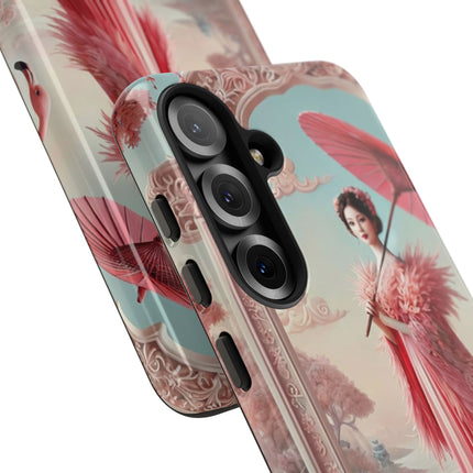 Petals, Porcelain, and Flamingos Phone Cases