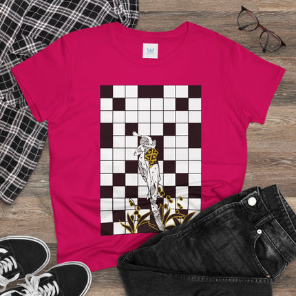 The Crossword Women's Midweight Cotton Tee