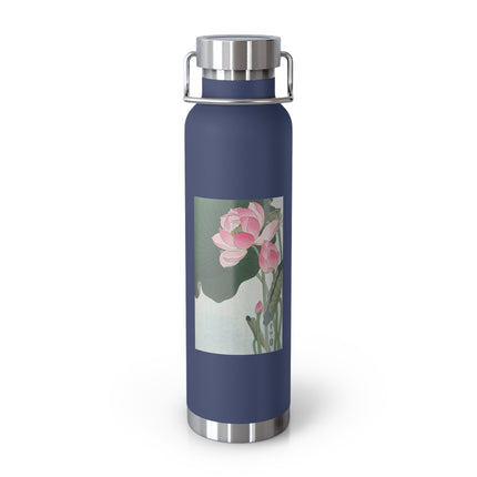 Blooming Lotus Flowers by Ohara Koson Vacuum Insulated Bottle, 22oz
