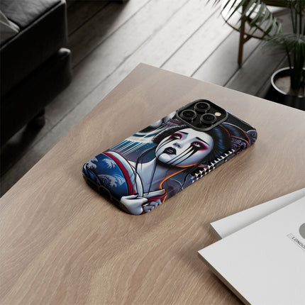 Geisha’s Black Ink Tears Phone Cases