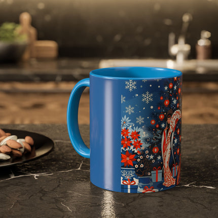 🎋❄️ The Winter Lantern Celebration Colorful Mug – Elegant Asian Christmas Fantasy