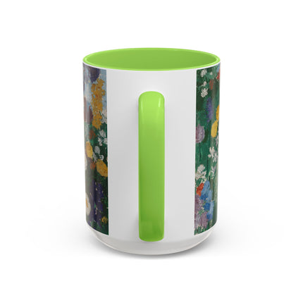 Flowers on the Mountain by August Babberger Colorful Mugs (11oz, 15oz)
