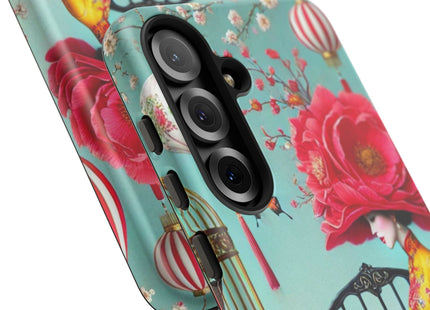 Reading In A Painted Garden Phone Cases