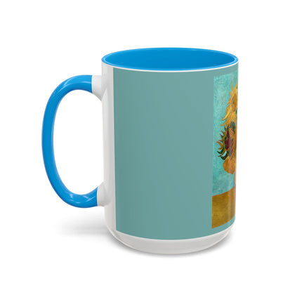 Vase with Twelve Sunflowers by Vincent van Gogh Colorful Mugs (11oz, 15oz)