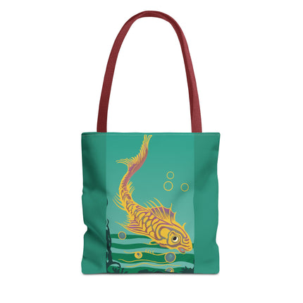 Golden Serenity Tote Bag (AOP)