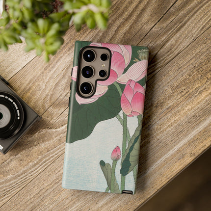 Blooming Lotus Flowers by Ohara Koson Phone Cases