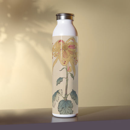 Keika Hyakugiku, Pl.11 by Keika Hasegawa Slim Water Bottle