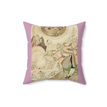 Sur talons rouges (On Red Heels) pl 01 by Gerda Wegener Spun Polyester Square Pillow