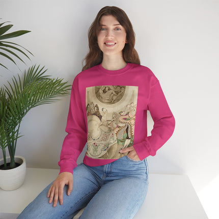 Sur talons rouges (On Red Heels) pl 01 by Gerda Wegener Heavy Blend™ Crewneck Sweatshirt