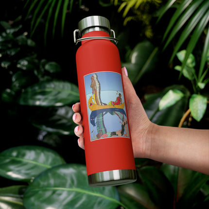 Le long du Missouri (Indian couple on the Missouri River) by George Barbier Copper Vacuum Insulated Bottle, 22oz