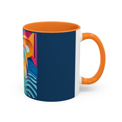 Surfing Zebra Colorful Mugs (11oz, 15oz)