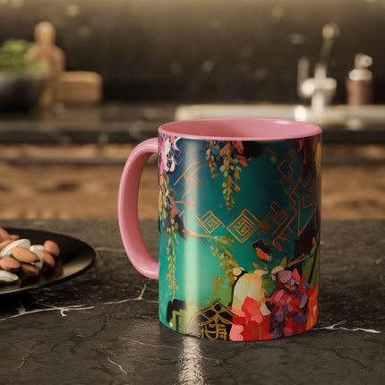 Golden Wisteria Symphony Colorful Mugs (11oz, 15oz)