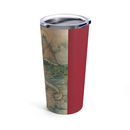 Rita Rides on the Dolphin by Warwick Goble Tumbler 20oz