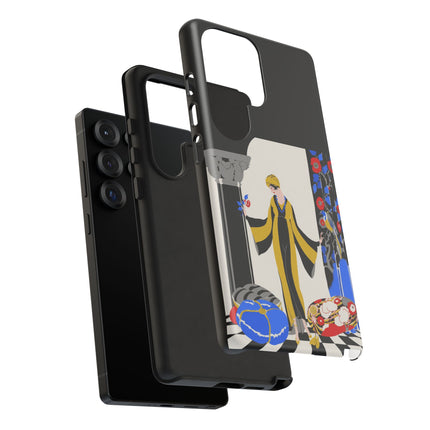 Art Deco Flapper in Yellow Robe Phone Case – Elegant Glamour & Exotic Charm