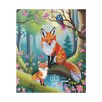 Mischievous Fox Matte Canvas, Stretched, 0.75"
