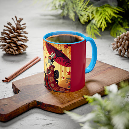 Theatrical Harvest Rabbit Colorful Mugs (11oz, 15oz)