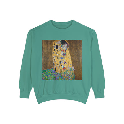 The Kiss by Gustav Klimt Unisex Garment-Dyed Sweatshirt