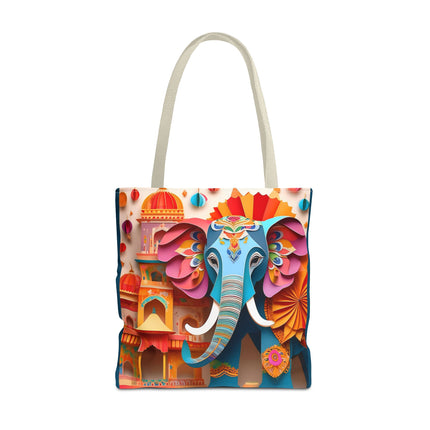 Elephant at an Autumn Festival Tote Bag (AOP)