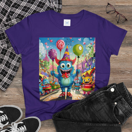 Monster Parade Madness Women's Midweight Cotton Tee