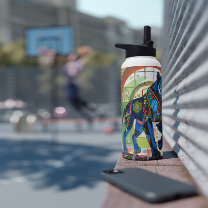 Cyber Panther's Hunt Stainless Steel Water Bottle