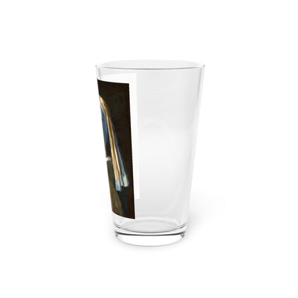 Girl with a Pearl Earring by Johannes Vermeer Glass, 16oz