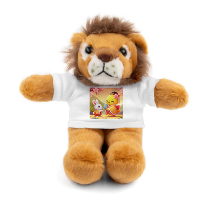Whimsical Springtime Exchange Stuffed Animals with Tee
