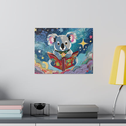Cute Koala Matte Canvas, Stretched, 0.75"