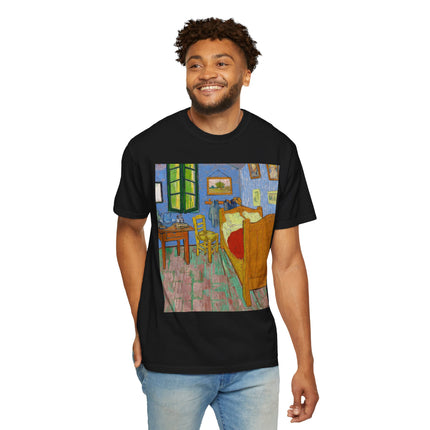 The Bedroom by Vincent van Gogh Unisex Garment-Dyed T-shirt