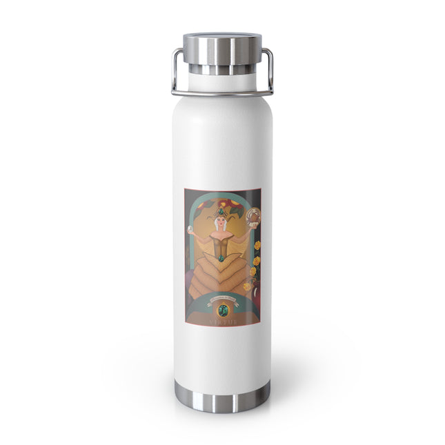 June & Pearl, Alexandrite (from the Gem Series) by Sofia Chiostri Copper Vacuum Insulated Bottle, 22oz