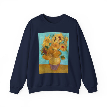 Vase with Twelve Sunflowers by Vincent Van Gogh Heavy Blend™ Crewneck Sweatshirt