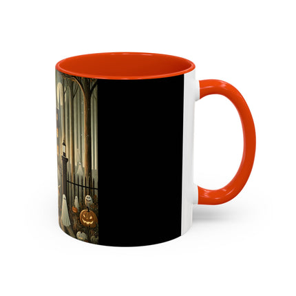 Ghostly Welcome – A Halloween Night Colorful Mugs (11oz, 15oz)