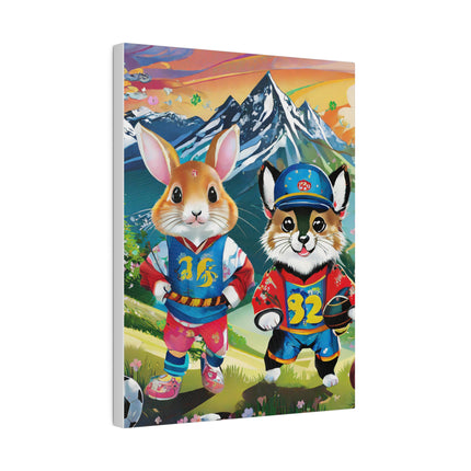 Animal Athletes Matte Canvas, Stretched, 0.75"