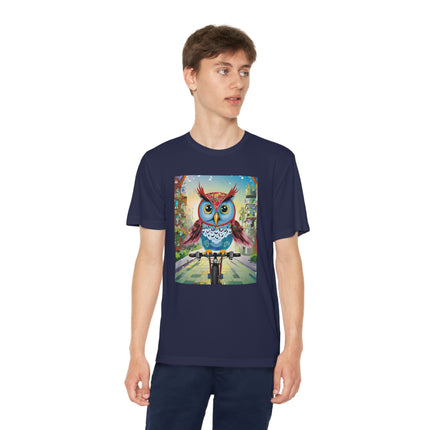 Cycling Owl Youth Competitor Tee – Urban Adventure & Playful Energy