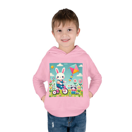 Breezy Meadow Ride Toddler Pullover Fleece Hoodie
