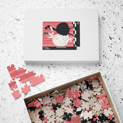 🎭🖤 The Masquerade Secret Puzzle – Art Deco Fashion Whimsy