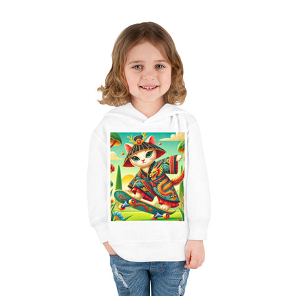 Dragon Dance on Wheels Toddler Pullover Fleece Hoodie