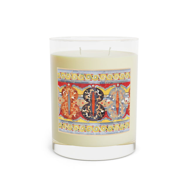 Reproduction of the Shield Frieze Scented Candle - Full Glass, 11oz