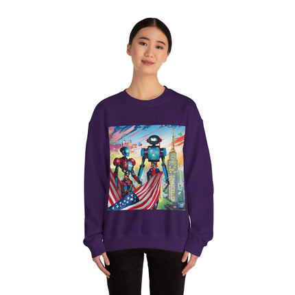 High Fashion Cyberpunk CIA Robots Unisex Heavy Blend™ Crewneck Sweatshirt